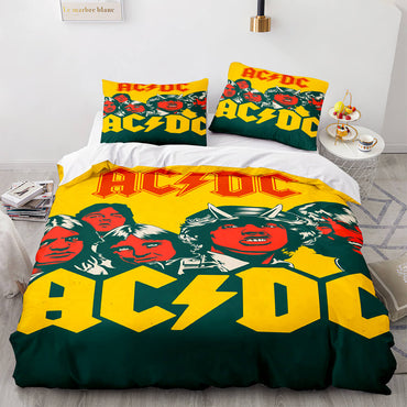 AC DC Cosplay 3 Piece Bedding Set Quilt Covers Without Filler (Online Order Only)