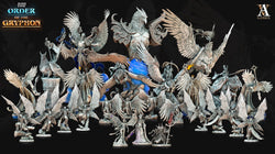 3D Printed Archvillain Games Astral Court Order of the Gryphon - Celtan Favoured of Barachiel 28mm 32mm D&D (Online Only)