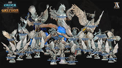 3D Printed Archvillain Games Astral Court Order of the Gryphon - Astral Gryphon Riders 28mm 32mm D&D (Online Only)