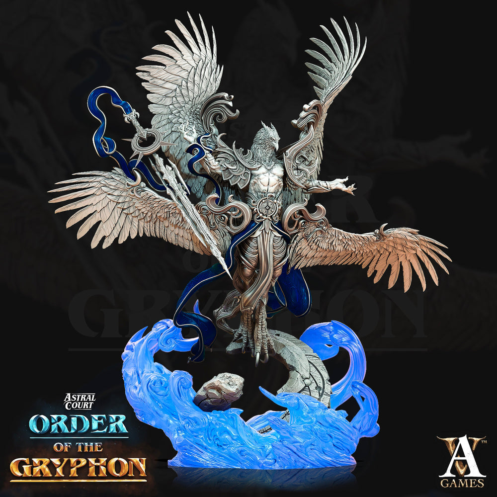 3D Printed Archvillain Games Aratiel the Golden Astral Court Order of the Gryphon 28 32mm D&D (Online Only)