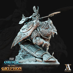 3D Printed Archvillain Games Astral Court Order of the Gryphon - Astral Gryphon Riders 28mm 32mm D&D (Online Only)