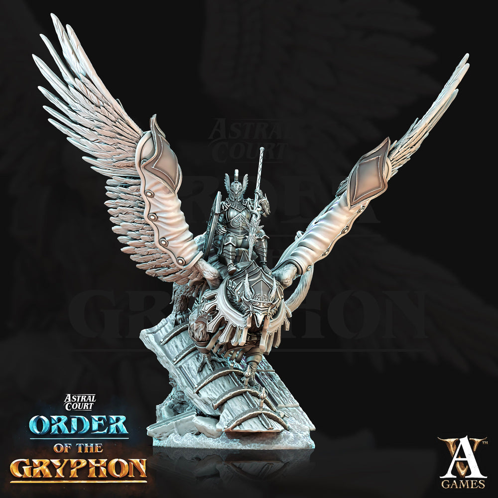 3D Printed Archvillain Games Astral Court Order of the Gryphon - Astral Gryphon Riders 28mm 32mm D&D (Online Only)
