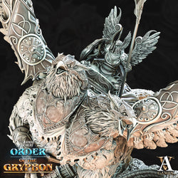 3D Printed Archvillain Games Astral Court Order of the Gryphon - Celtan Favoured of Barachiel 28mm 32mm D&D (Online Only)
