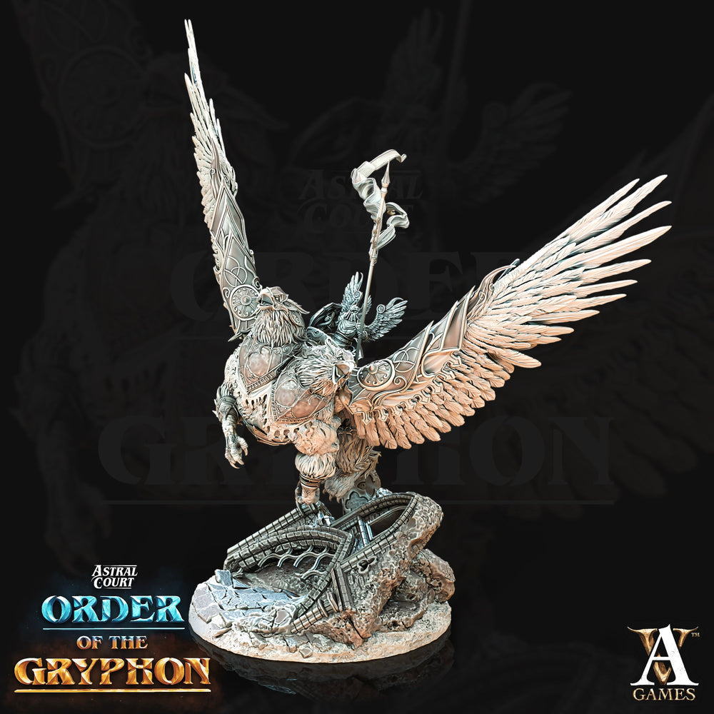 3D Printed Archvillain Games Astral Court Order of the Gryphon - Celtan Favoured of Barachiel 28mm 32mm D&D (Online Only)