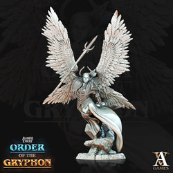 3D Printed Archvillain Games Astral Court Order of the Gryphon - Justiciar Angels Female 28mm 32mm D&D (Online Only)