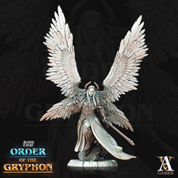 3D Printed Archvillain Games Astral Court Order of the Gryphon - Justiciar Angels Female 28mm 32mm D&D (Online Only)