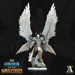 3D Printed Archvillain Games Astral Court Order of the Gryphon - Justiciar Angels Male 28mm 32mm D&D (Online Only)