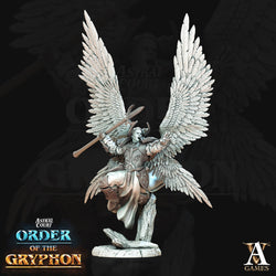 3D Printed Archvillain Games Astral Court Order of the Gryphon - Justiciar Angels Male 28mm 32mm D&D (Online Only)