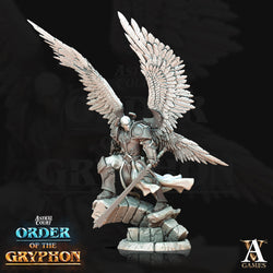 3D Printed Archvillain Games Astral Court Order of the Gryphon - Justiciar Angels Male 28mm 32mm D&D (Online Only)