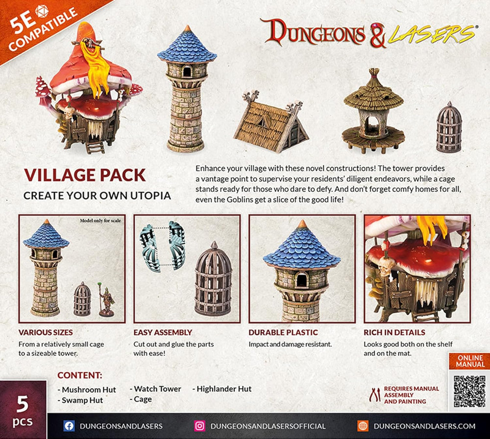 Dungeons & Lasers: Village Pack (ONLINE ORDER ONLY)