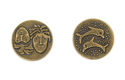 Ancient Greek Themed Gaming Coins - Medium 25mm (12-Pack) (ONLINE ORDER ONLY)