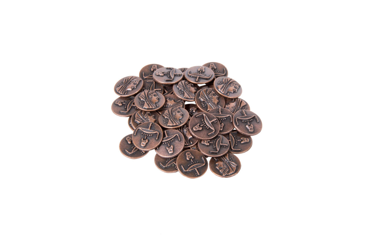 Egyptian Themed Gaming Coins - Tiny 15mm (18-Pack) (ONLINE ORDER ONLY)