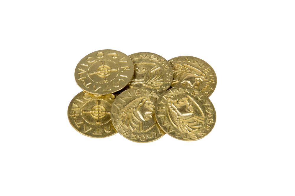 Middle Ages Themed Gaming Coins - Jumbo 35mm (6-Pack) (ONLINE ORDER ONLY)