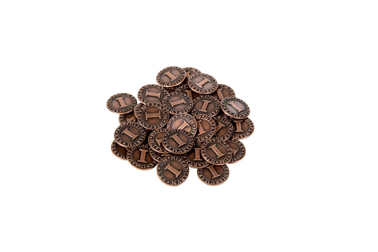 Pirate Doubloons Themed Gaming Coins - Tiny 15mm (18-Pack) (ONLINE ORDER ONLY)