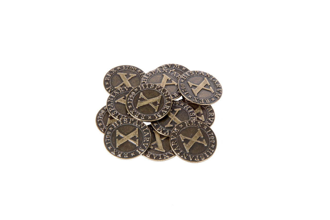 Pirate Doubloons Themed Gaming Coins - Medium 25mm (12-Pack) (ONLINE ORDER ONLY)