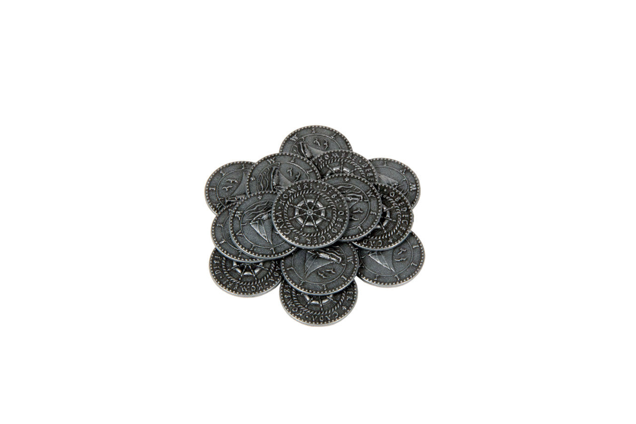 Pirate Ships Themed Gaming Coins - Small 20mm (15-Pack) (ONLINE ORDER ONLY)
