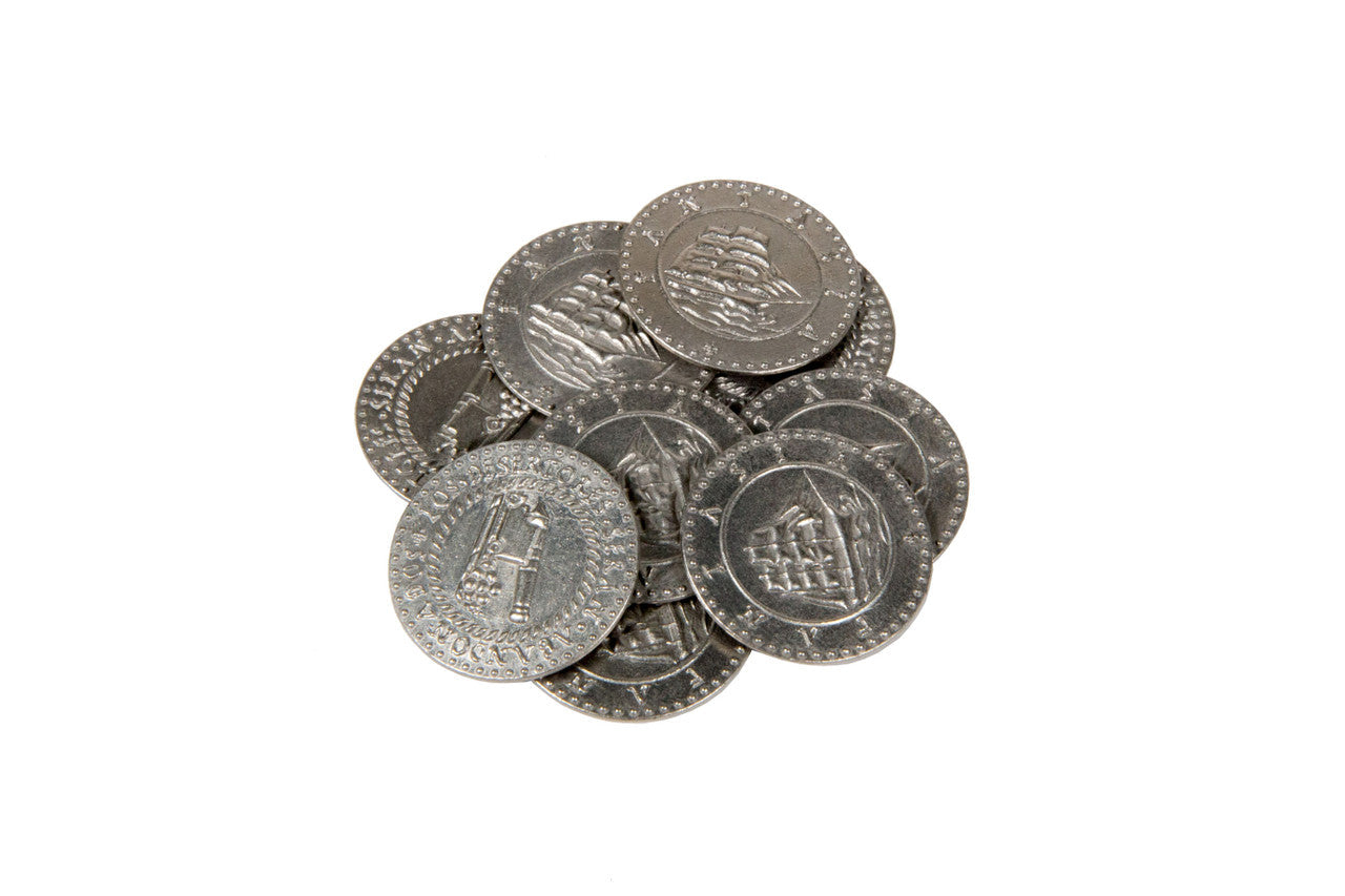 Pirate Ships Themed Gaming Coins - Large 30mm (9-Pack) (ONLINE ORDER ONLY)