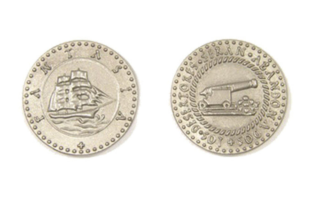 Pirate Ships Themed Gaming Coins - Large 30mm (9-Pack) (ONLINE ORDER ONLY)