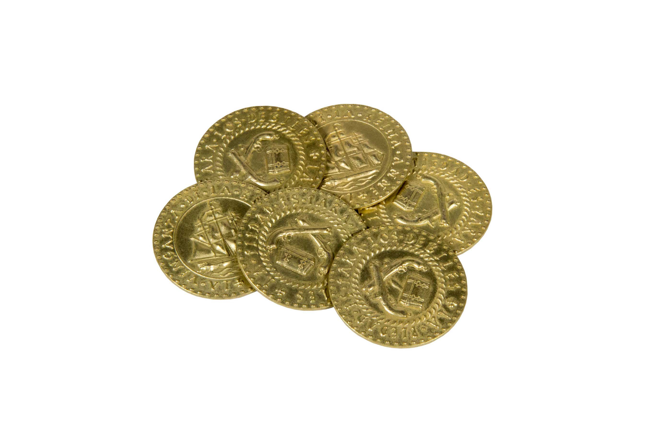 Pirate Ships Themed Gaming Coins - Jumbo 35mm (6-Pack) (ONLINE ORDER ONLY)
