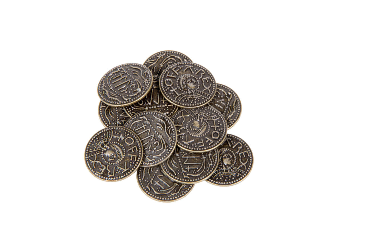 Anglo-Saxon Themed Gaming Coins - Medium 25mm (12-Pack) (ONLINE ORDER ONLY)
