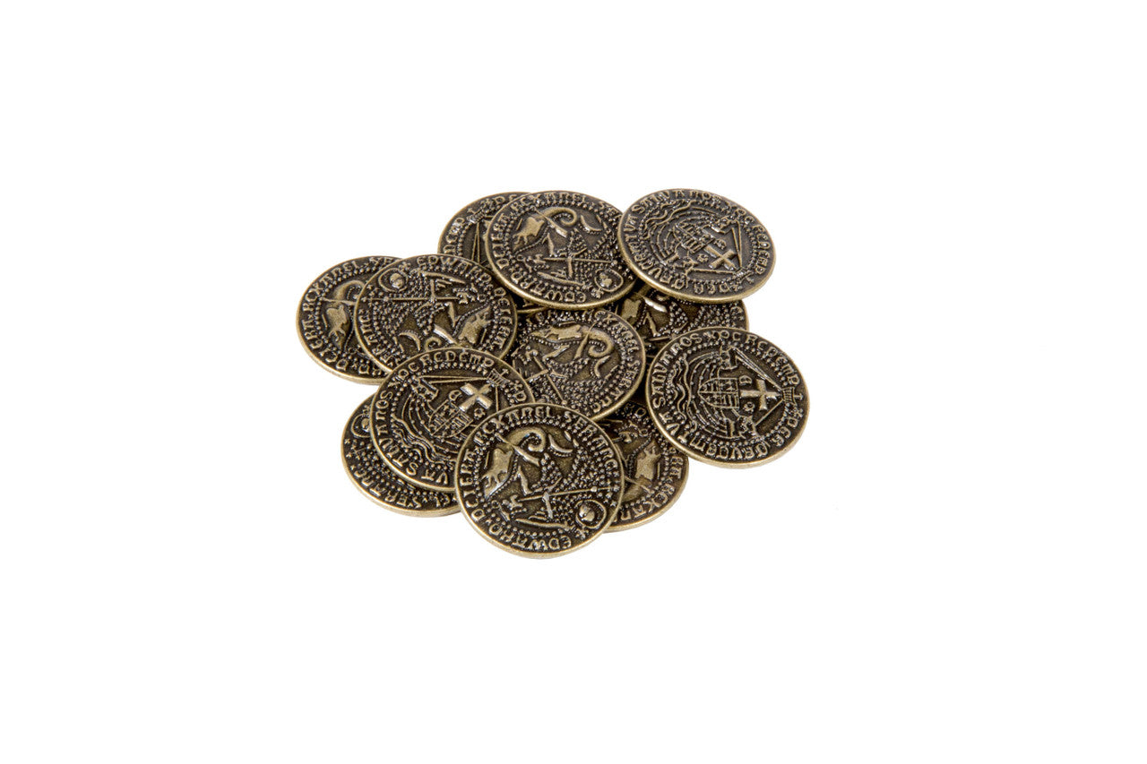 Early English Kings Themed Gaming Coins - Medium 25mm (12-Pack) (ONLINE ORDER ONLY)