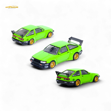 Inno64 TOYOTA AE86 Levin "PANDEM ROCKET BUNNY" Green 1:64 (ONLINE ORDER ONLY)