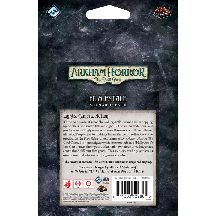 Arkham Horror LCG: Film Fatale Scenario Pack (ONLINE ORDER ONLY)