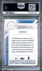 Graded 2017 Topps Salute Aaron Judge #S73 Rookie RC Baseball Card PSA 10 Gem Mint (ONLINE ORDER ONLY)