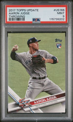 Graded 2017 Topps Update Throwing Aaron Judge #US166 Rookie RC Baseball Card PSA 9 Mint (ONLINE ORDER ONLY)
