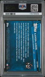 Graded 2017 Topps Update Throwing Aaron Judge #US166 Rookie RC Baseball Card PSA 9 Mint (ONLINE ORDER ONLY)