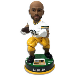 AJ Dillon Green Bay Bobblehead with Bobbling Quads (ONLINE ORDER ONLY)