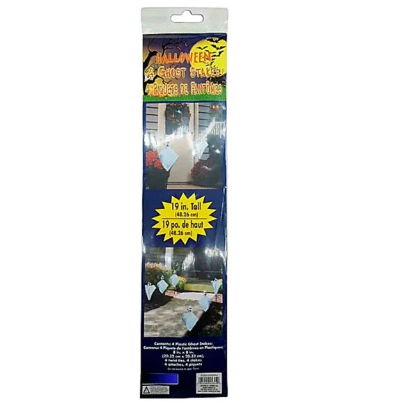 Halloween 4 Pack Ghost Stakes (ONLINE ORDER ONLY)