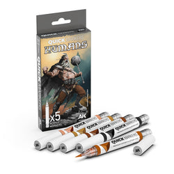 AK Interactive Markers: Quick Markers - Humans Set (5)