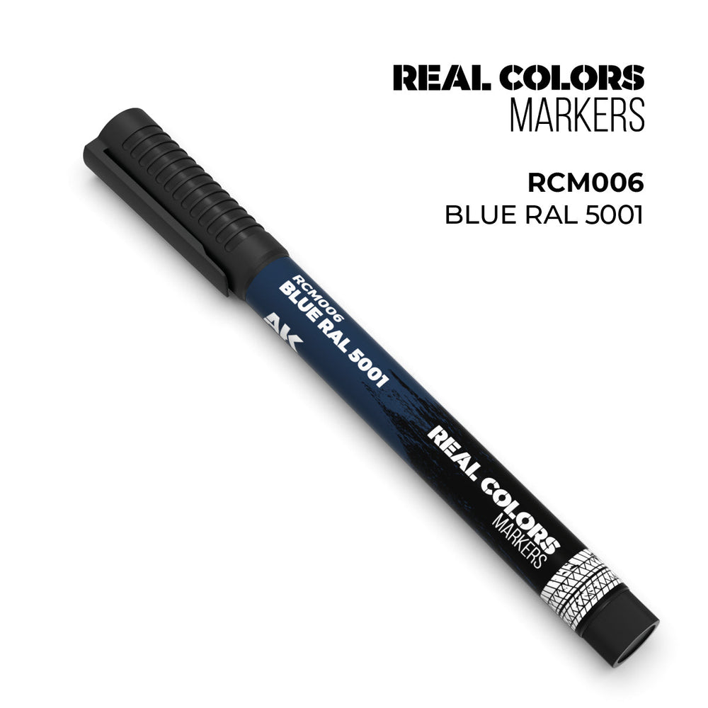 AK Interactive Markers: Real Color Markers - Blue Ral 5001