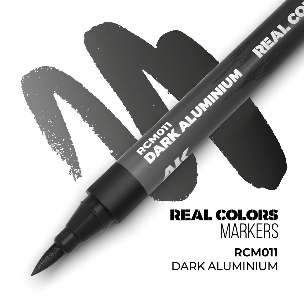 AK Interactive Markers: Real Color Markers - Dark Aluminium