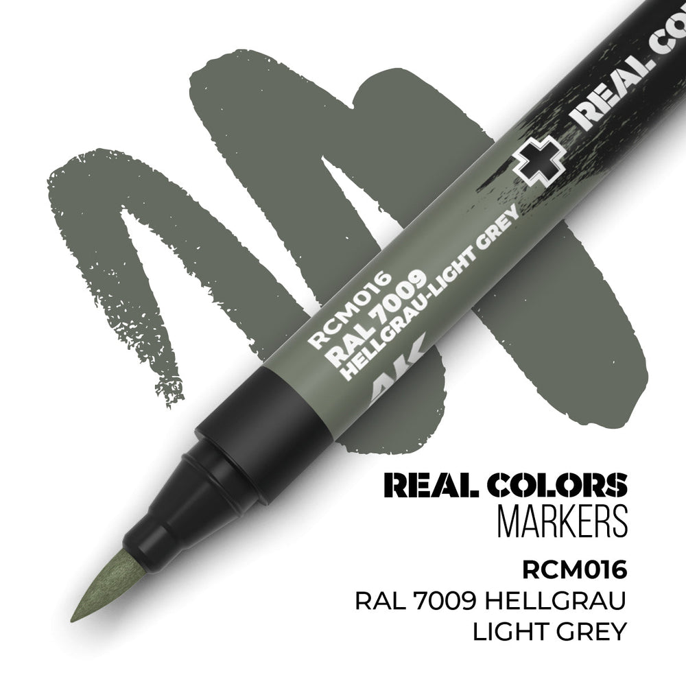 AK Interactive Markers: Real Color Markers - Ral 7009 Hellgrau-Light Grey