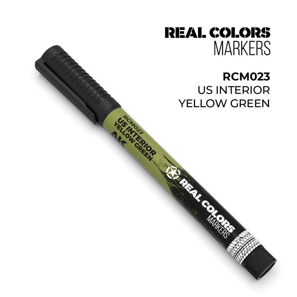 AK Interactive Markers: Real Color Markers - US Interior Yellow Green