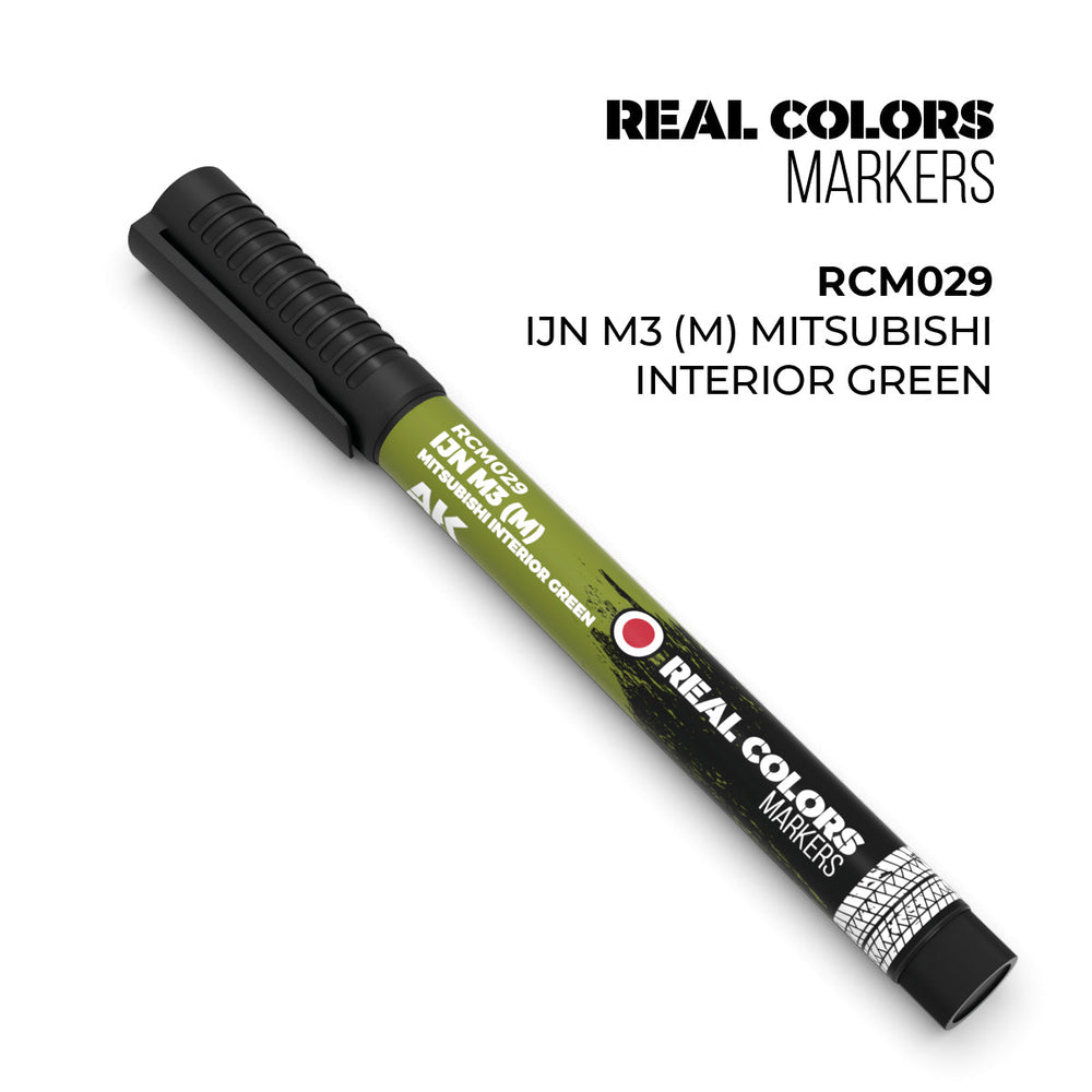 AK Interactive Markers: Real Color Markers - Ijn M3 - M - Mitsubishi Interior Green