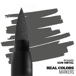 AK Interactive Markers: Real Colors Markers - Gun Metal