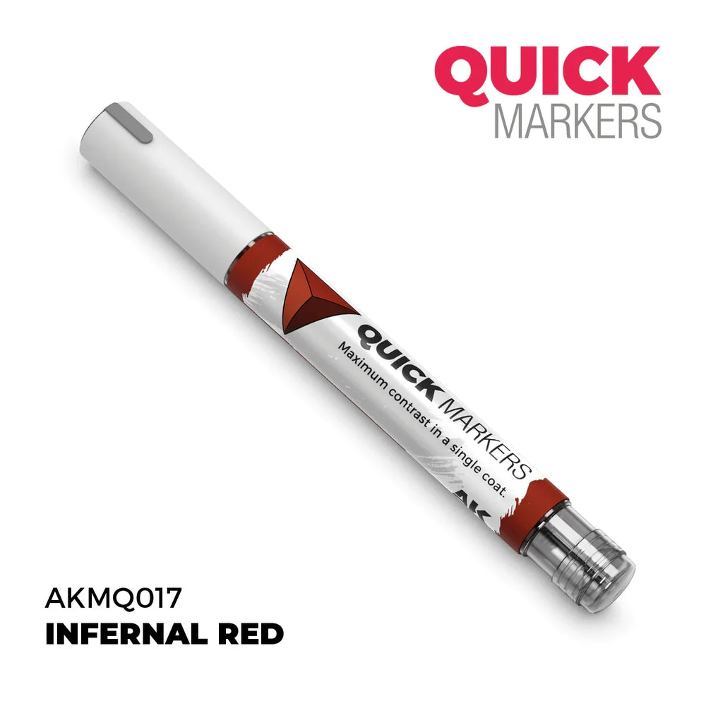 AK Interactive Markers: Quick Markers - Infernal Red