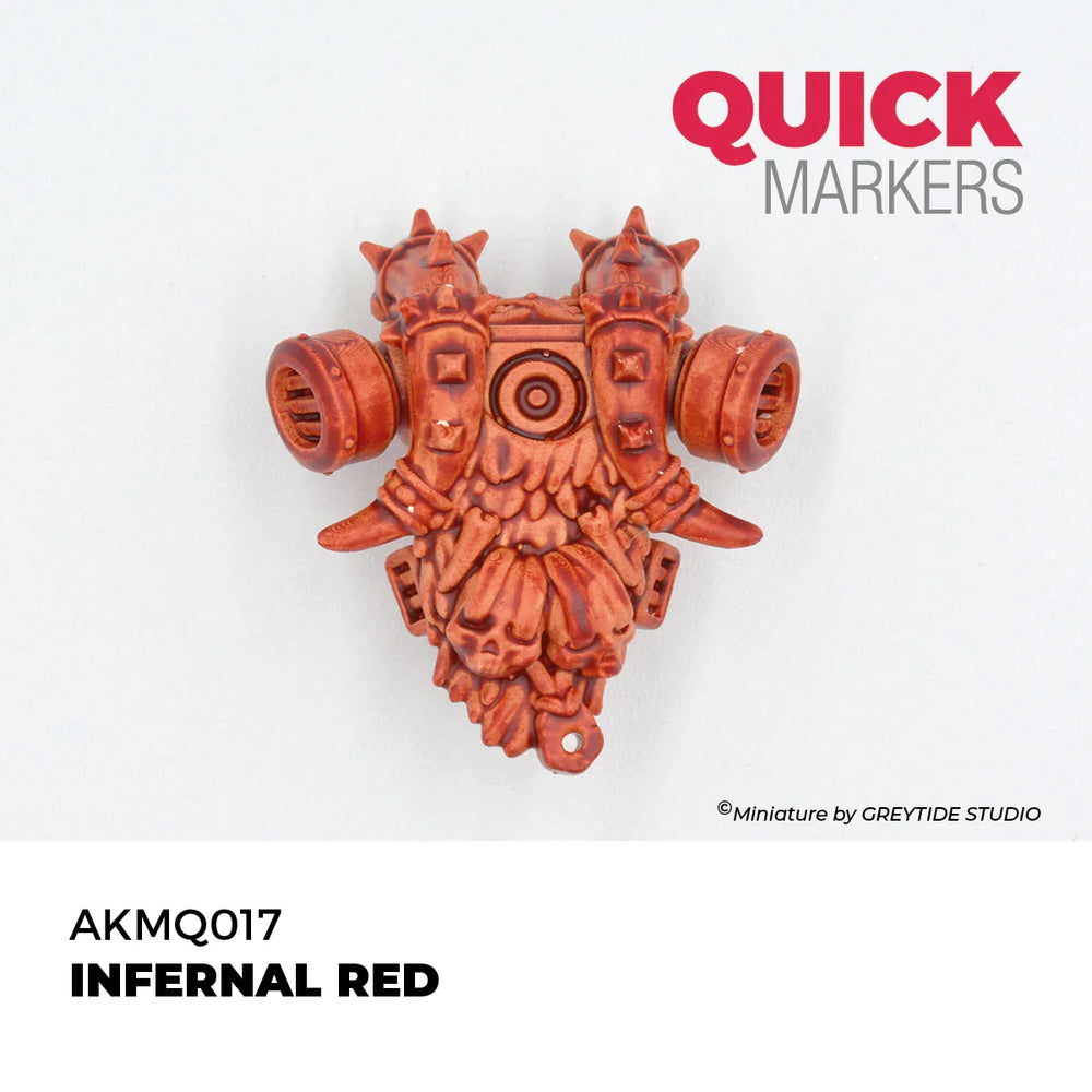 AK Interactive Markers: Quick Markers - Infernal Red