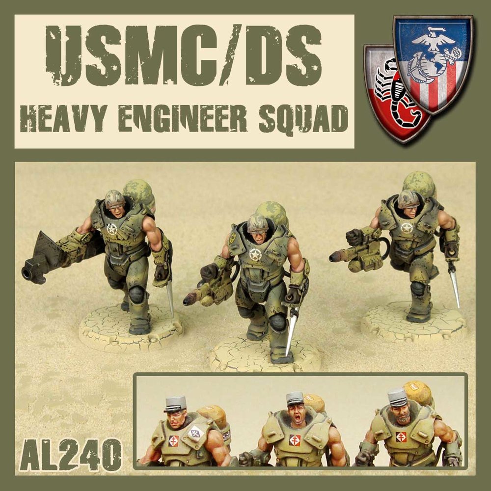 DUST 1947: USMC/DS Heavy Engineer Squad (ONLINE ORDER ONLY)