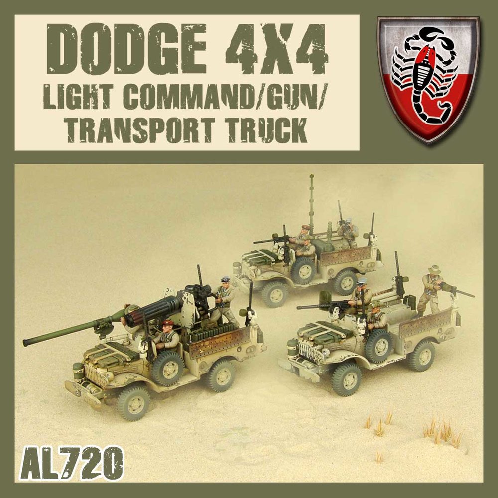 DUST 1947: Desert Scorpions Command/Phaser Gun/Transport Truck (ONLINE ORDER ONLY)