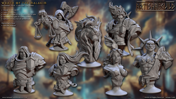 3D Printed Artisan Guild Wrath of the Malakim Bust Set 28mm 32mm (Online Only)