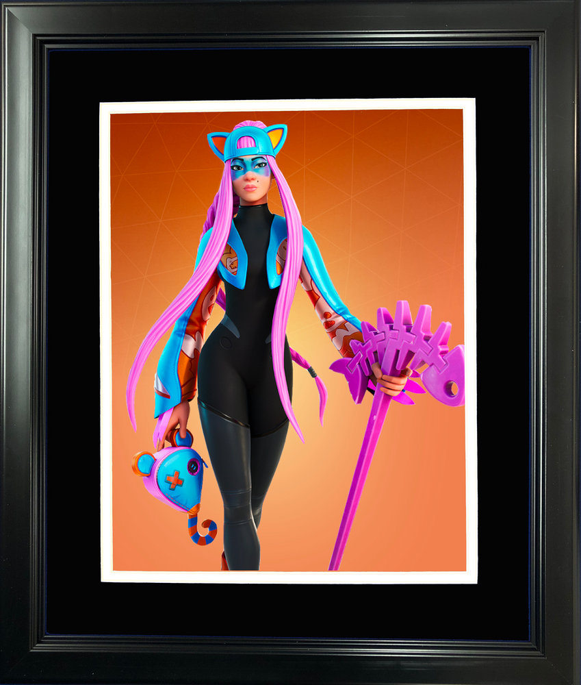 Framed Alli Legendary Fortnite Skin 11"x14"Video Game Photo (ONLINE ORDER ONLY)