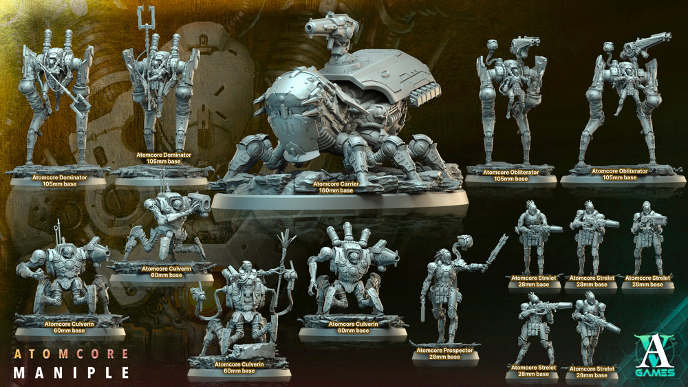 3D Printed Archvillain Games Atomcore Carrier Atomcore Maniple 28 32mm D&D (Online Only)