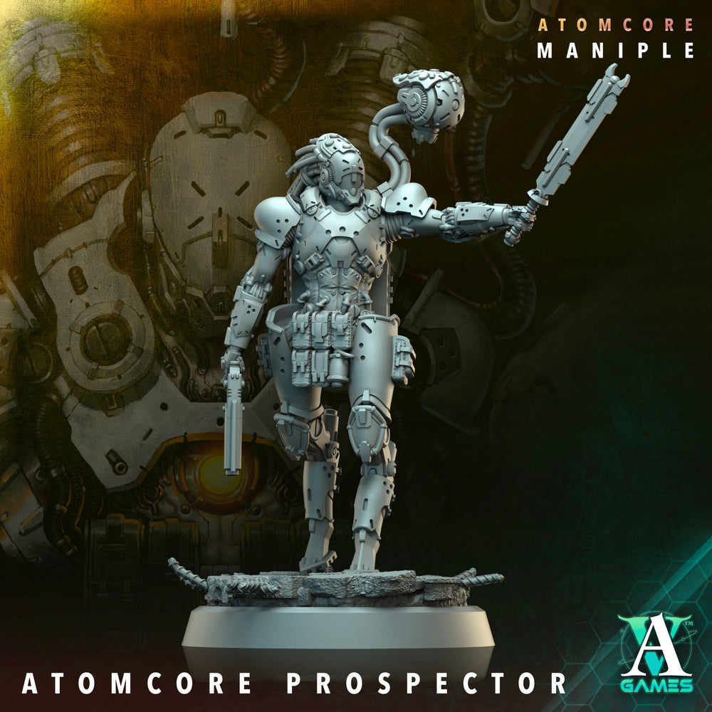 3D Printed Archvillain Games Atomcore Strelets Prospector Atomcore Maniple 28 32mm D&D (Online Only)
