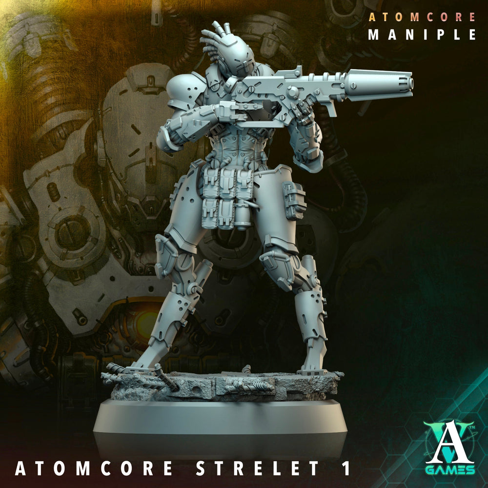 3D Printed Archvillain Games Atomcore Strelets Prospector Atomcore Maniple 28 32mm D&D (Online Only)
