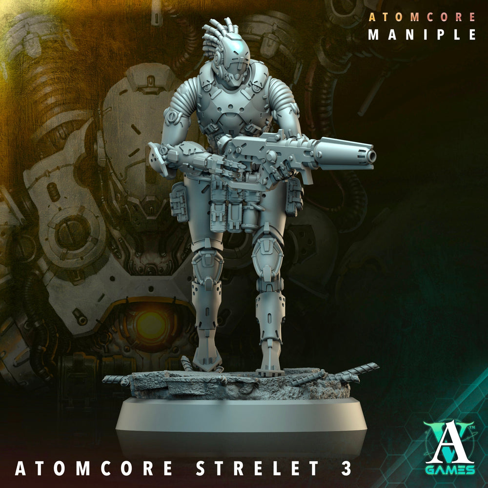 3D Printed Archvillain Games Atomcore Strelets Prospector Atomcore Maniple 28 32mm D&D (Online Only)
