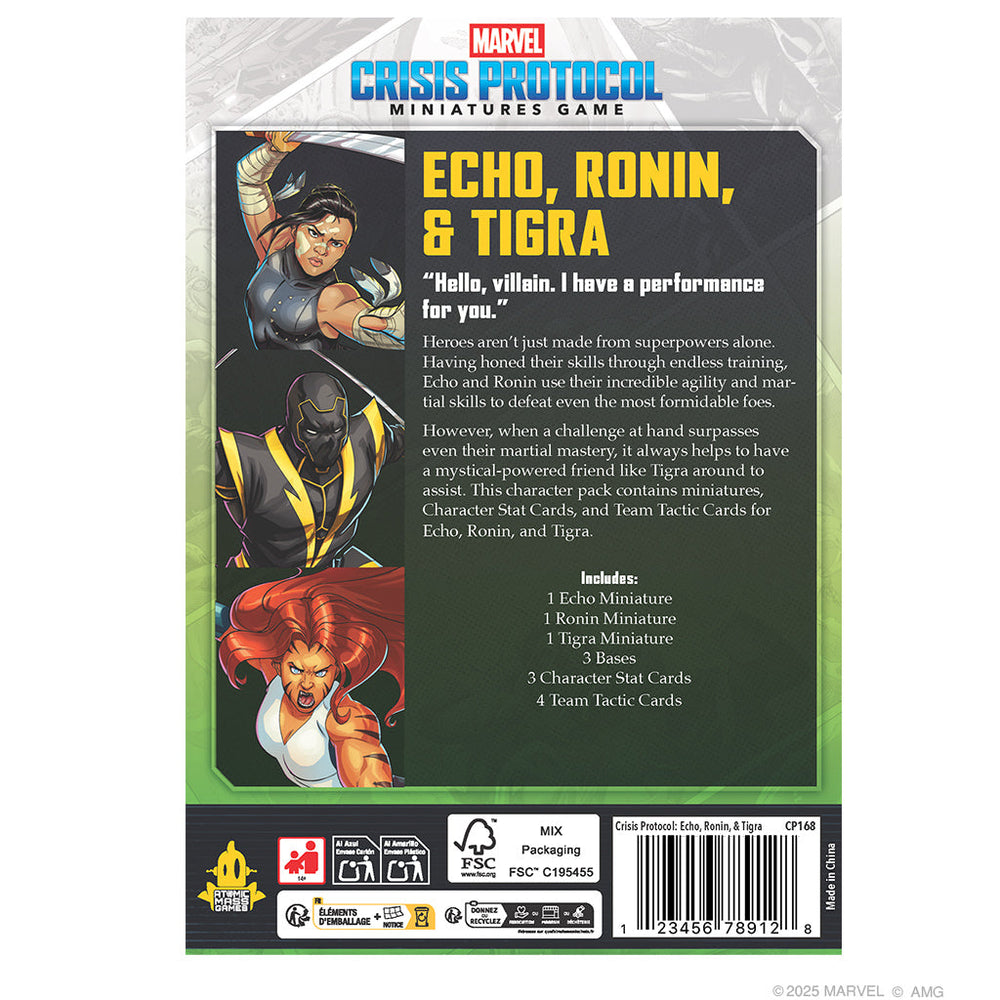 Marvel Crisis Protocol: Echo, Ronin & Tigra (ONLINE ORDER ONLY)